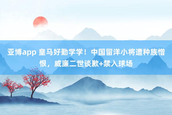 亚博app 皇马好勤学学！中国留洋小将遭种族憎恨，威廉二世谈歉+禁入球场