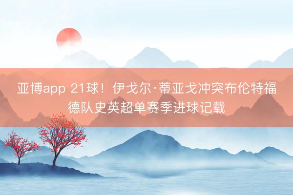 亚博app 21球！伊戈尔·蒂亚戈冲突布伦特福德队史英超单赛季进球记载